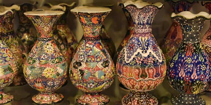 تصویر 1 از فروش گلدان میناکاری شده دست + قیمت خرید به صرفه